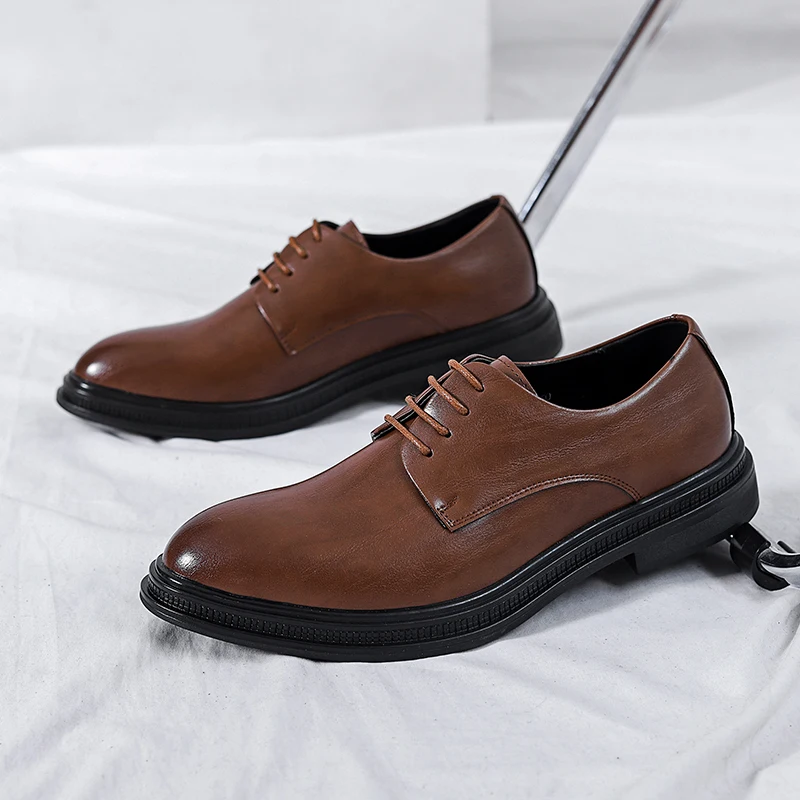 2024 Italian Dress Shoes Men Wedding Party Shoes High Quality Casual Loafer Male Designer Flat Shoes Zapatos Hombre Plus Size 47 - Image 2