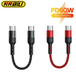 NNBILI 0.3M Short Cable PD 60W USBC TO Type C Cable Fast Charging Data Cord for…