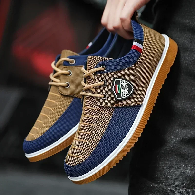 Best Selling Men's casual shoes Vulcanized Work loafers Mesh Lightweight Man sports shoes Canvas Shoes for Men - Image 3