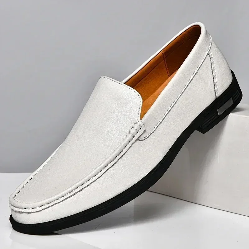 Genuine Leather Men's Shoes Classics Business Dress Shoes Moccasins Slip on Loafers Driving Shoes for Men Casual Shoe Big SIze48 - Image 2