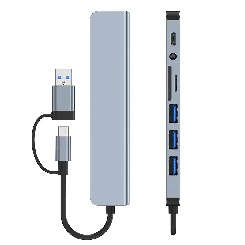 8 In 2 USB HUB With Splitter Card Reader, USB C Port, USB 3.0 / 2.0, SD/TF… - Image 4