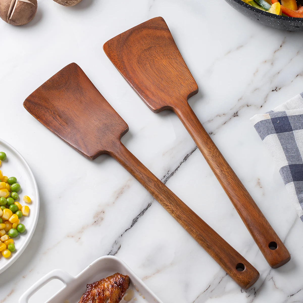 1PC-Wooden Spatula for Non-Stick Pan; Special Wooden Cooking Utensil for Home…