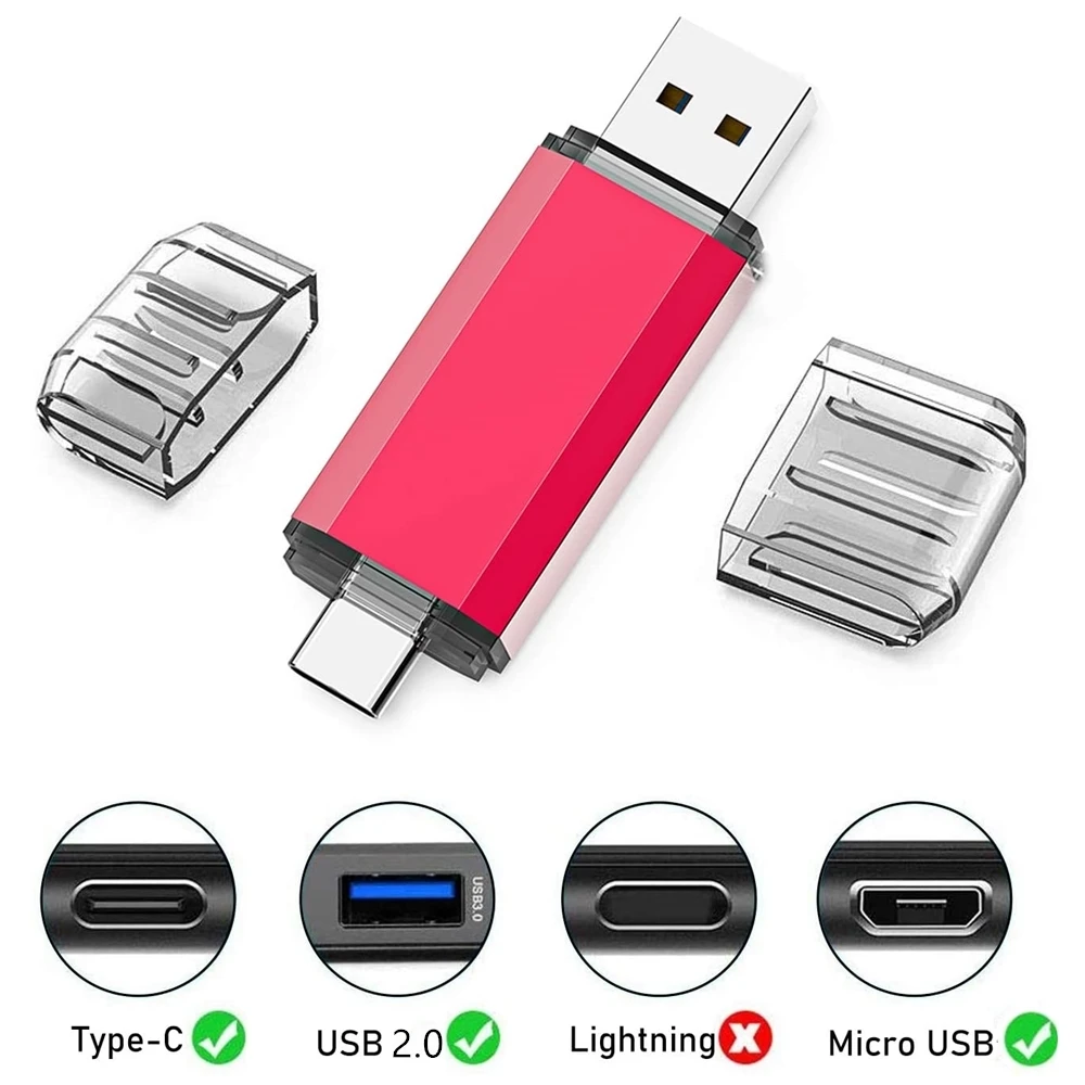 For iPhone TYPE-C OTG USB Flash Drive 256GB 512GB High Speed Phone Pen Drive with… - Image 3