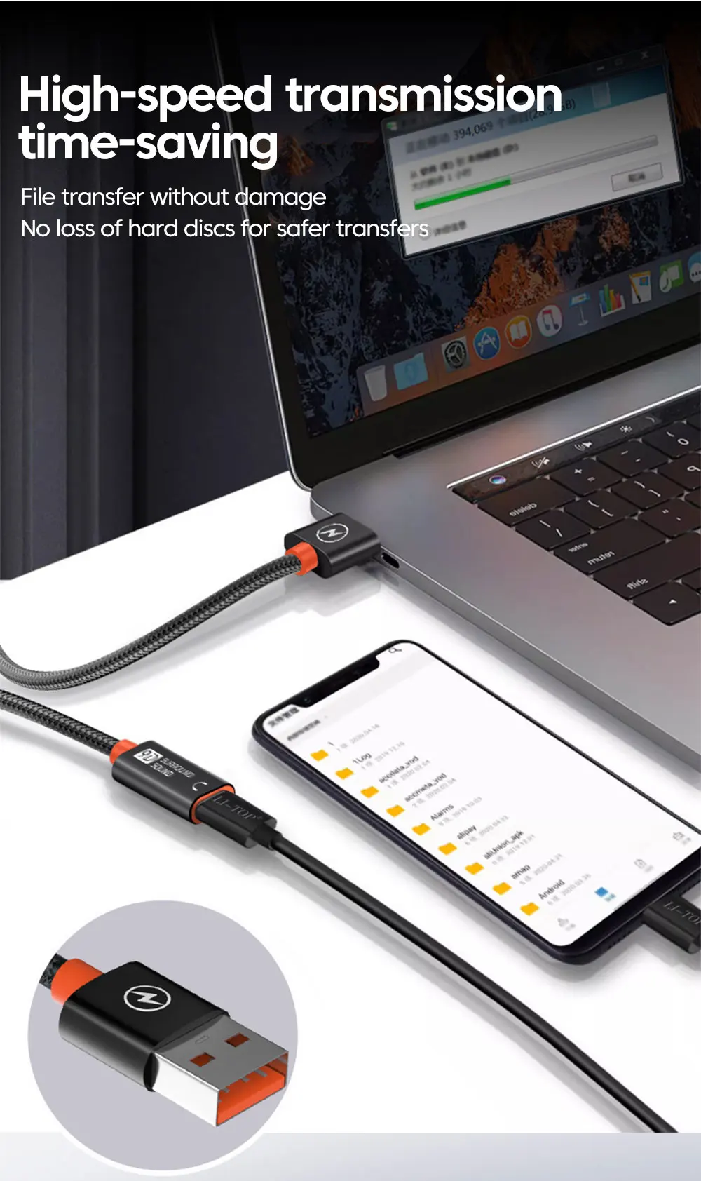 USB To Type C 2.0 Extension Cable Fast Charging Data Transfer USB C Headphone USB… - Image 14