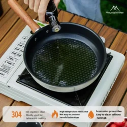 MOUNTAINHIKER Outdoor Camping Fry Pan Non-stick Frying Pan Breakfast Pancake Pot…