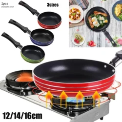 12/14/16cm Pan Frying Egg Skillet Pot Mini Cooking Omelette Pans Non-Stick…