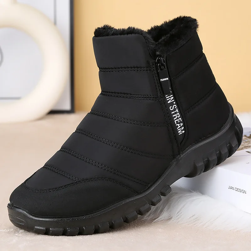 Winter Men Ankle Snow Boots Waterproof Non Slip Shoes for Men Casual Keep Warm Plush Plus Size Couple Footwear Chaussure Homme - Image 7