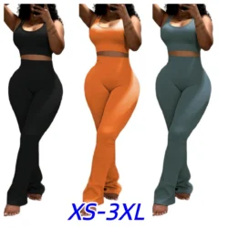 Women's 2 Piece Suit Training Sleeveless Gym Tops Tummy Control Slimming Booty…