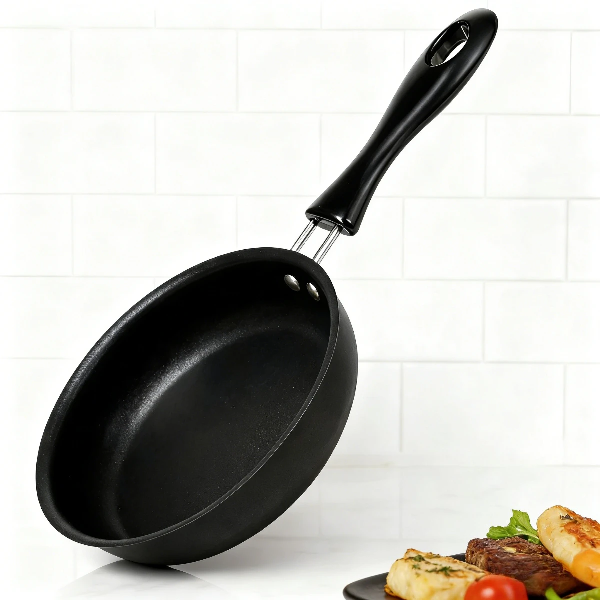 Mini Frying Pan with Handle Portable Egg Omelet Skillet Pancake Steak Cooking Pan…