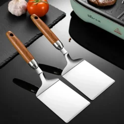 Stainless Steel Square Head Steak Cooking Spatula Pizza Shovel Pancake Beef Turner…
