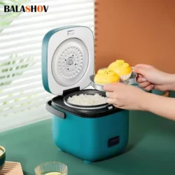 Mini Rice Cooker Automatic Household Kitchen Electric Cooking machine 1-2 People…
