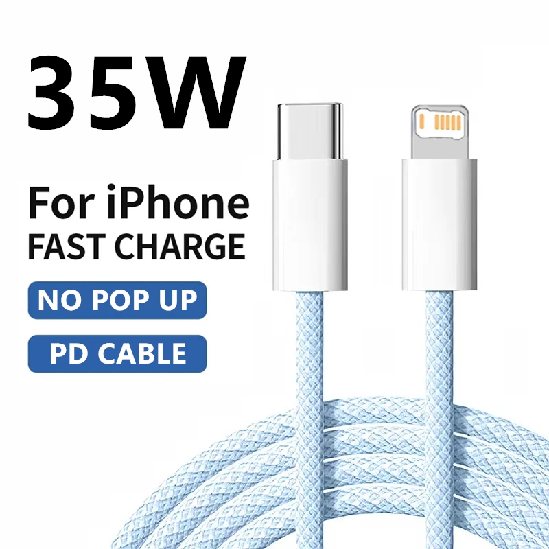 Braided USB-C PD Cable Fast Charge Data Line for iPhone 13 14 pro Max 11 12 Mini… - Image 14