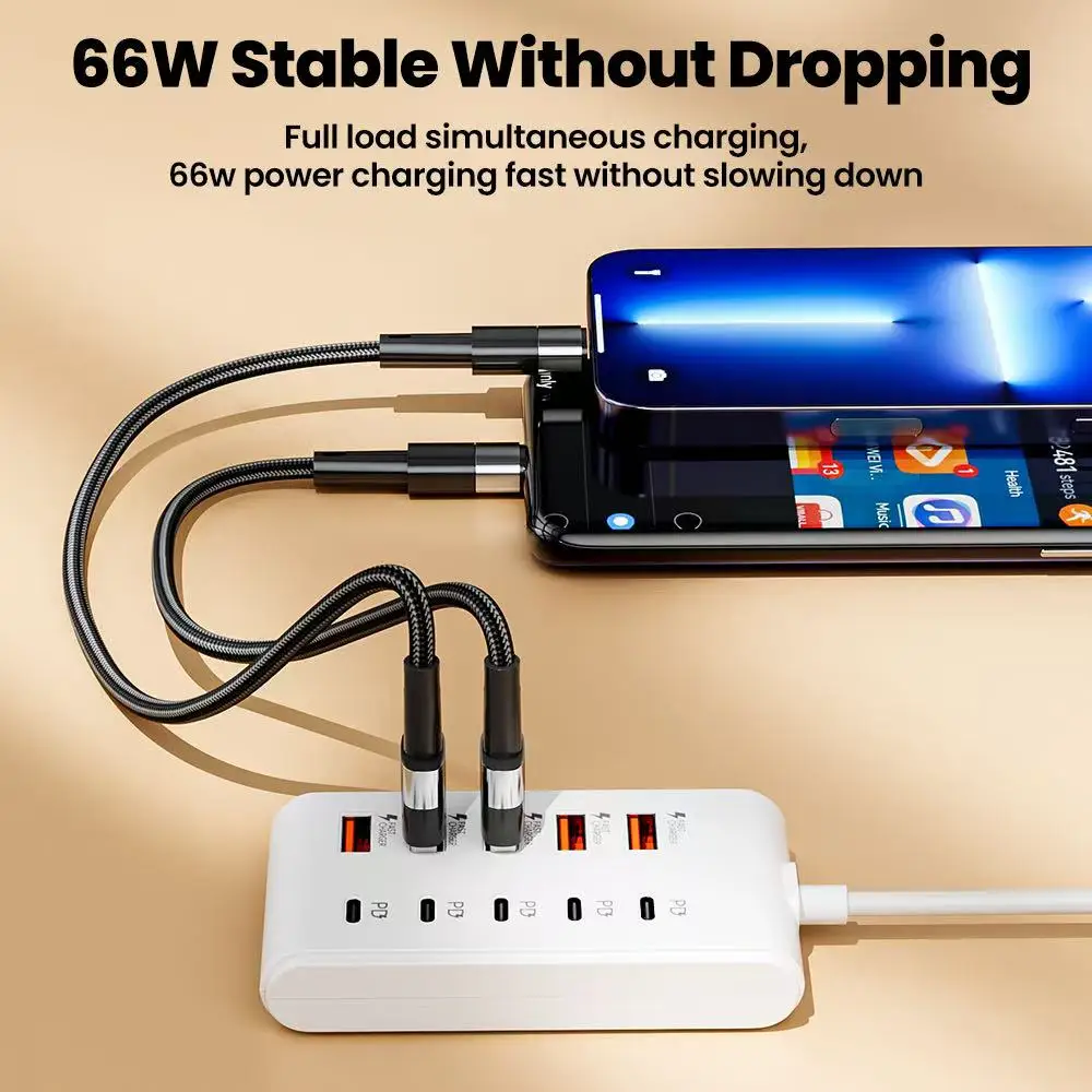 USB Charger Multi Ports Type C Fast Charging Power Socket Desktop Quick Charge… - Image 6