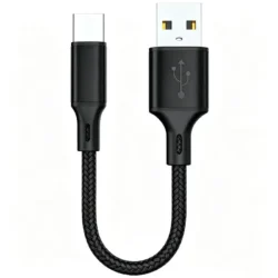 0.25M 3A Fast Charging USB A Type C Cable Nylon Braided Short Data Transfer Wire…