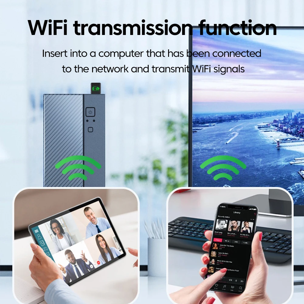 WiFi 6 AX900 Bluetooth 5.4 WiFi USB Adapter Wireless Network Card 2.4G&5GHz… - Image 3