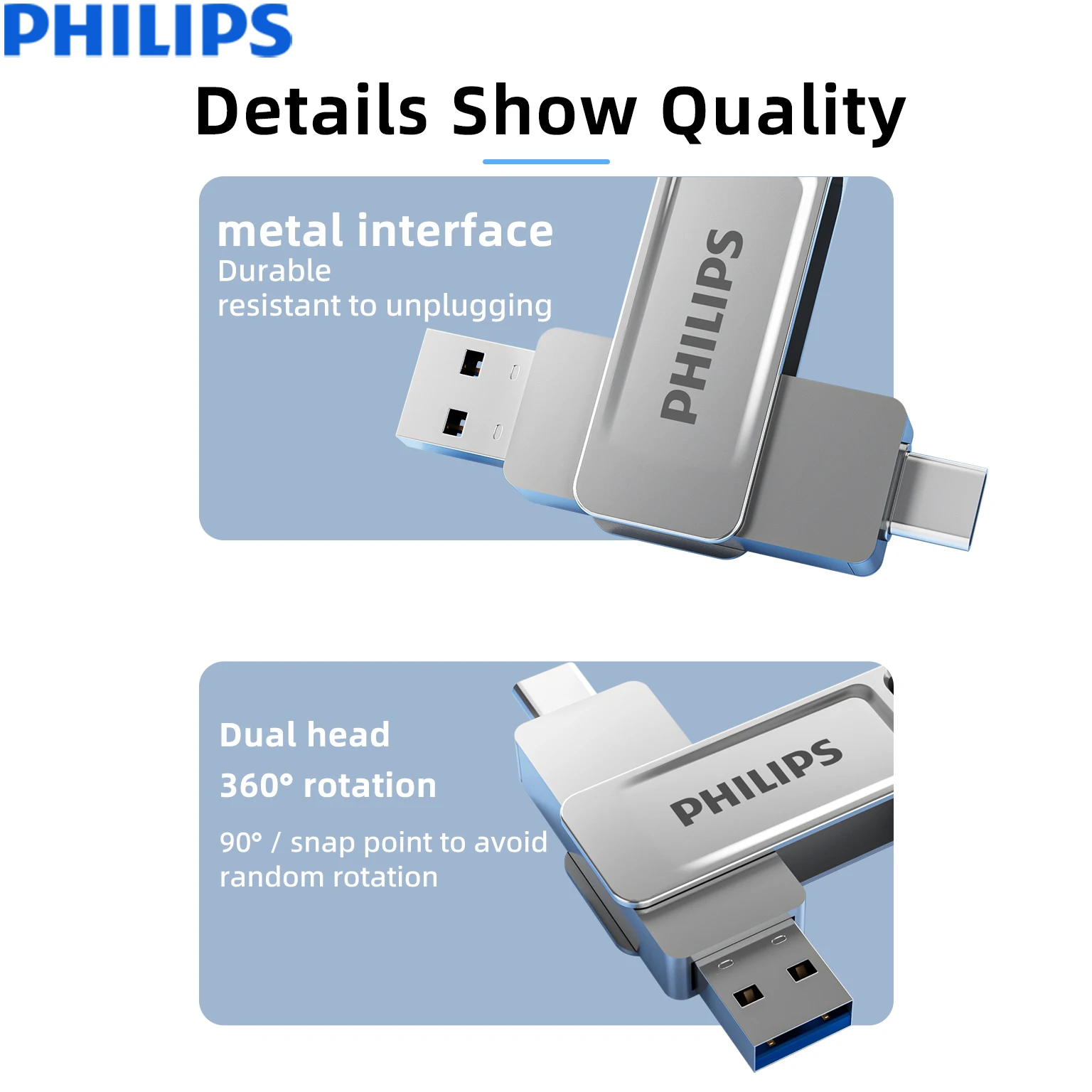 Philips 256GB 3.2 USB Flash Drive Metal High Speed Pen Drive 128GB Waterproof… - Image 5