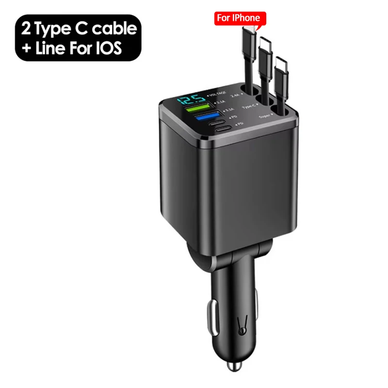 7 In 1 Quick Phone Charger 148W PD Type C Dual USB Phone Charger Digital Voltmeter… - Image 8