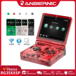 ANBERNIC RG35XXSP Flip Retro Handheld Game Console Linux 64bit WiFi Bluetooth…