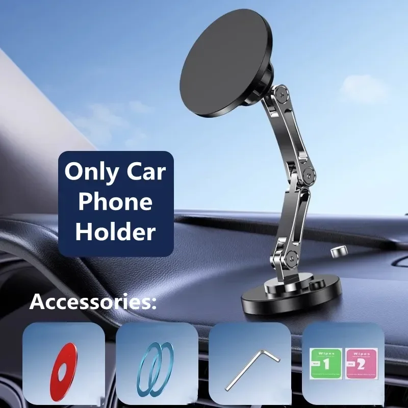 Magnetic Car Wireless Charger Stand Magnet Car Mount Fast Charging Station Phone… - Image 29