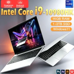 Intel Core i9-10980HK 15.6 Inch Laptop Windows 11 Pro 32GB DDR4 M.2 2048GB SSD…