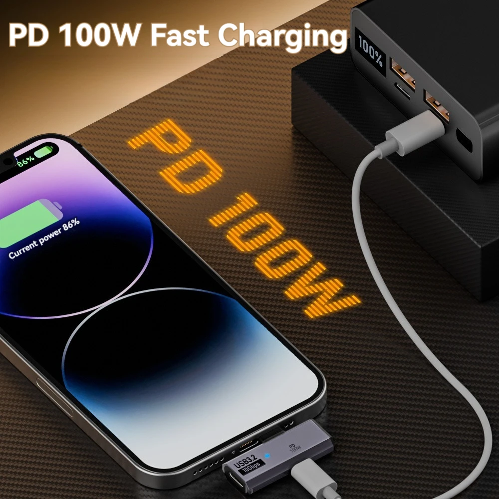 USB C 10Gbps Data Transfer Adapter with 100W PD Fast Charging Type-C Headphone… - Image 9