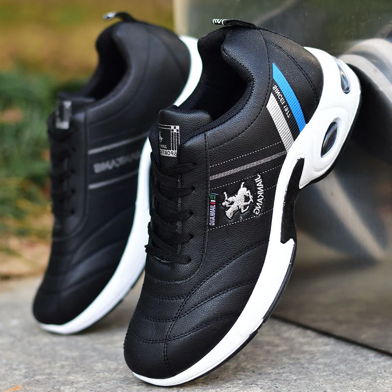 Men's leather sneakers Casual versatile shoes Outdoor non slip running footwear Fashion men's board shoes Zapatos Homme - Image 4