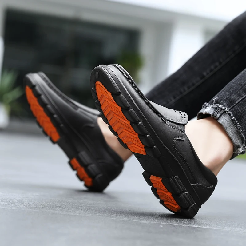 Chef shoes four seasons new anti slip oil resistant plus size business casual men's work EVA shoes fashion comfort soft soled - Image 5