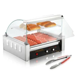 SucceBuy 5/7/11 Commercial Hot Dog Roller Electric Sausage Maker Barbecue Grill…