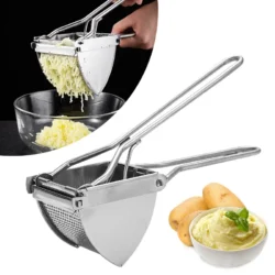 Fruit Vegetable Juicer Potato Ricer Stainless Steel Potato Masher Heavy Duty…