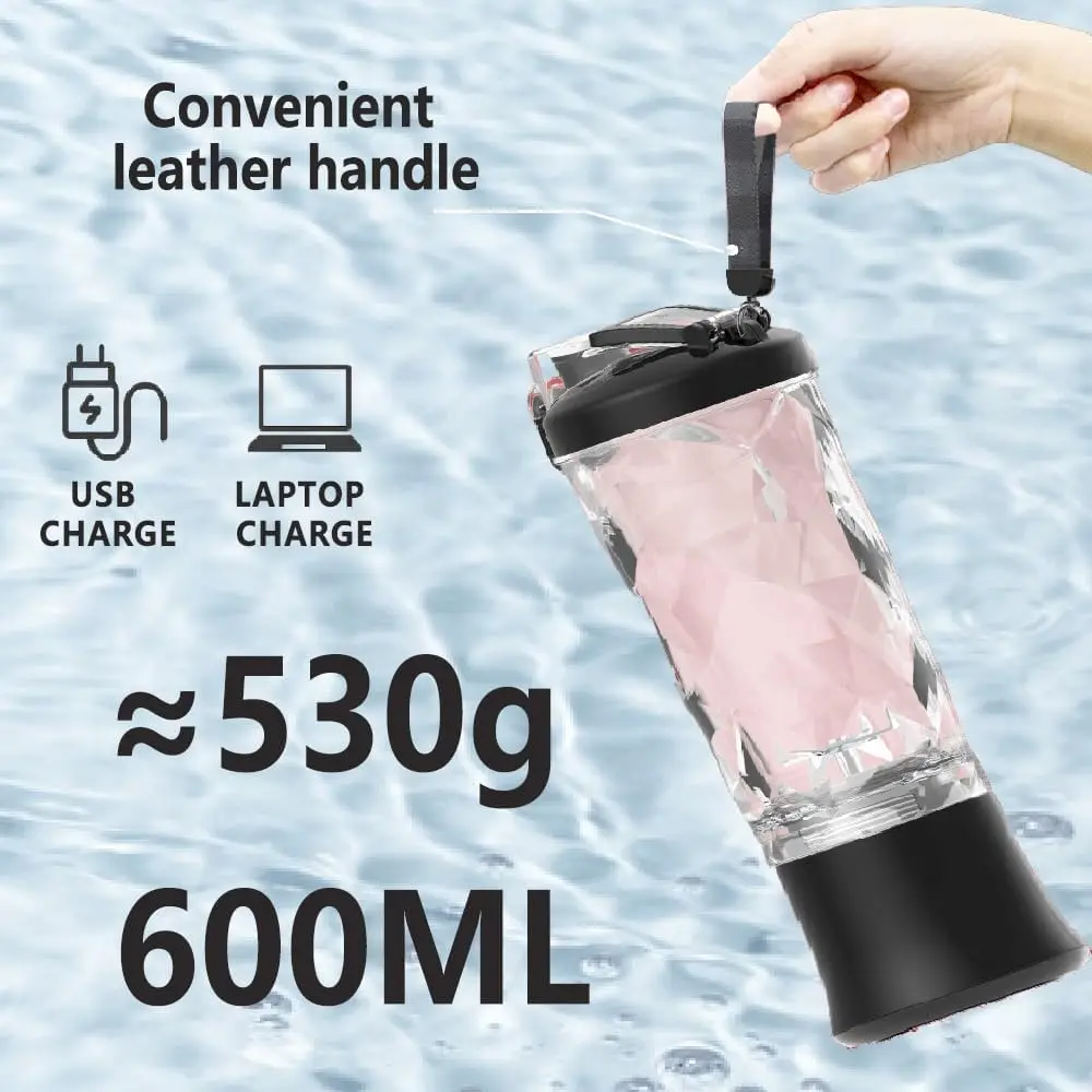 Portable blender with 20oz cup, USB-C rechargeable, self-cleaning, cordless for… - Image 4