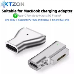 USB C to Magsafe2 PD Fast Charging Magnetic Connector Converter for MacBook…