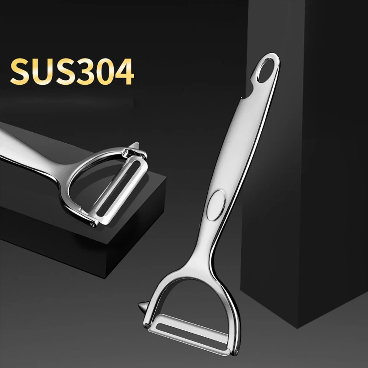 1PC Stainless Steel Vegetable Peeler, Peeler, Multifunctional Carrot and Potato… - Image 2