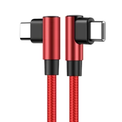90 Degree Elbow Type-c Cables 20V 3A 60W PD Fast Charging USB C To Type C Nylon…