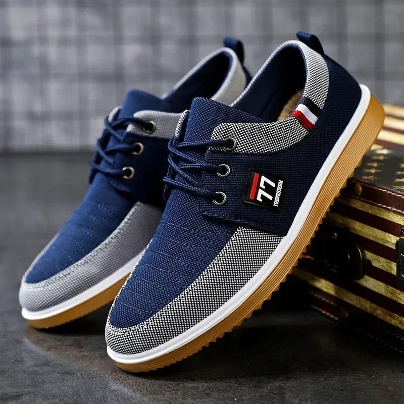 Best Selling Men's casual shoes Vulcanized Work loafers Mesh Lightweight Man sports shoes Canvas Shoes for Men - Image 4