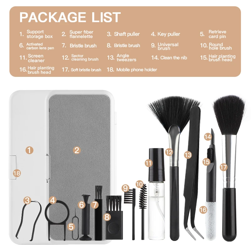 Multi-function Phone Tablet Keyboard Cleaning Kit for iPhone and AirPod headphone… - Image 5