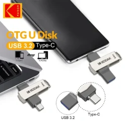 KODAK USB3.2 Type C Flash Drive 256GB 128GB 32GB Pendrive High Speed Dual Memory…