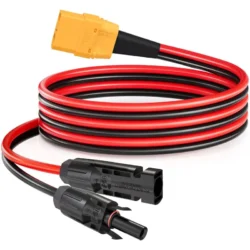 Upgraded 2m 1m 12AWG XT90 Female to Solar Panel Extension Cable for Portable Power…