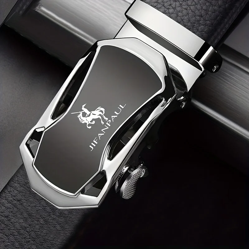 JIFANAUL Men's Famous Brand Belt High Quality Leather Luxury Belt Metal Automatic Buckle Belt Business Leisure Fashion Belt - Image 3