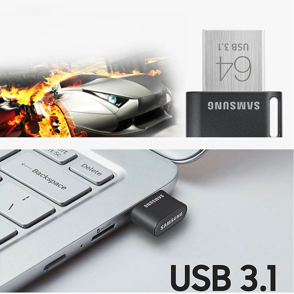 SAMSUNG 64GB FIT Plus Mini USB 3.1 Flash Drive Read speeds up to 300 MB/s for… - Image 5