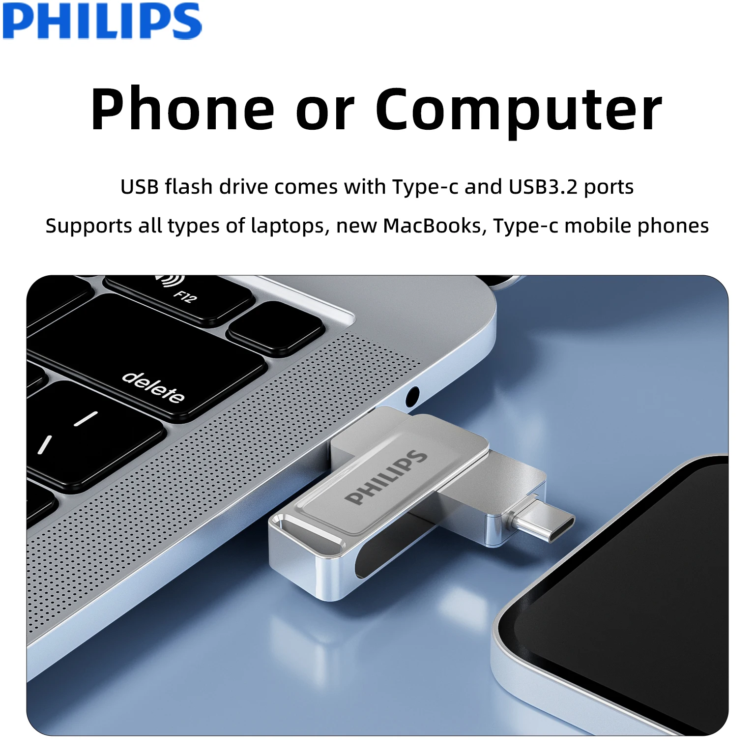 Philips 256GB 3.2 USB Flash Drive Metal High Speed Pen Drive 128GB Waterproof… - Image 6
