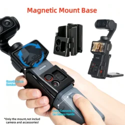 For Insta360 Luna Ultra Folding Magnetic Mount Base Bracket Portable Adjustable Desktop Stand Handheld Grip Handle Accessories