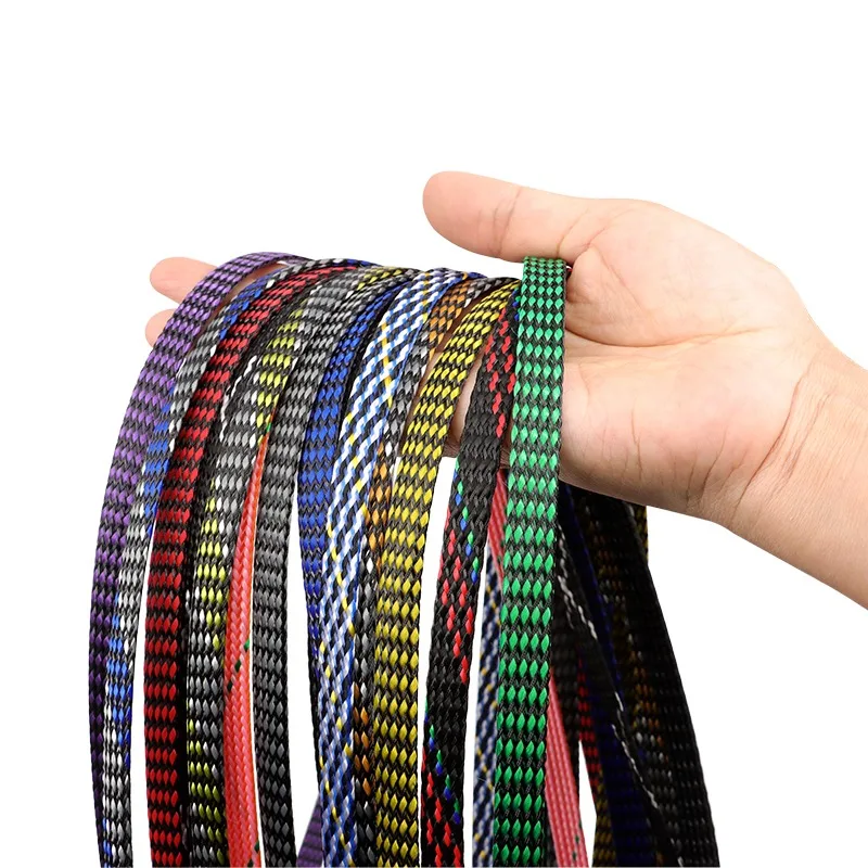 4 8 12mm Expandable Braided Cable Sleeve PP Cotton+PET Yarn Wire Protecting… - Image 5