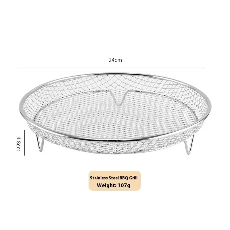Air Fryer Grille Suitable For Air Fryers Oven Grill Stainless Steel Stackable Grill Kitchen Utensils Cook Multiple Foods - Image 6
