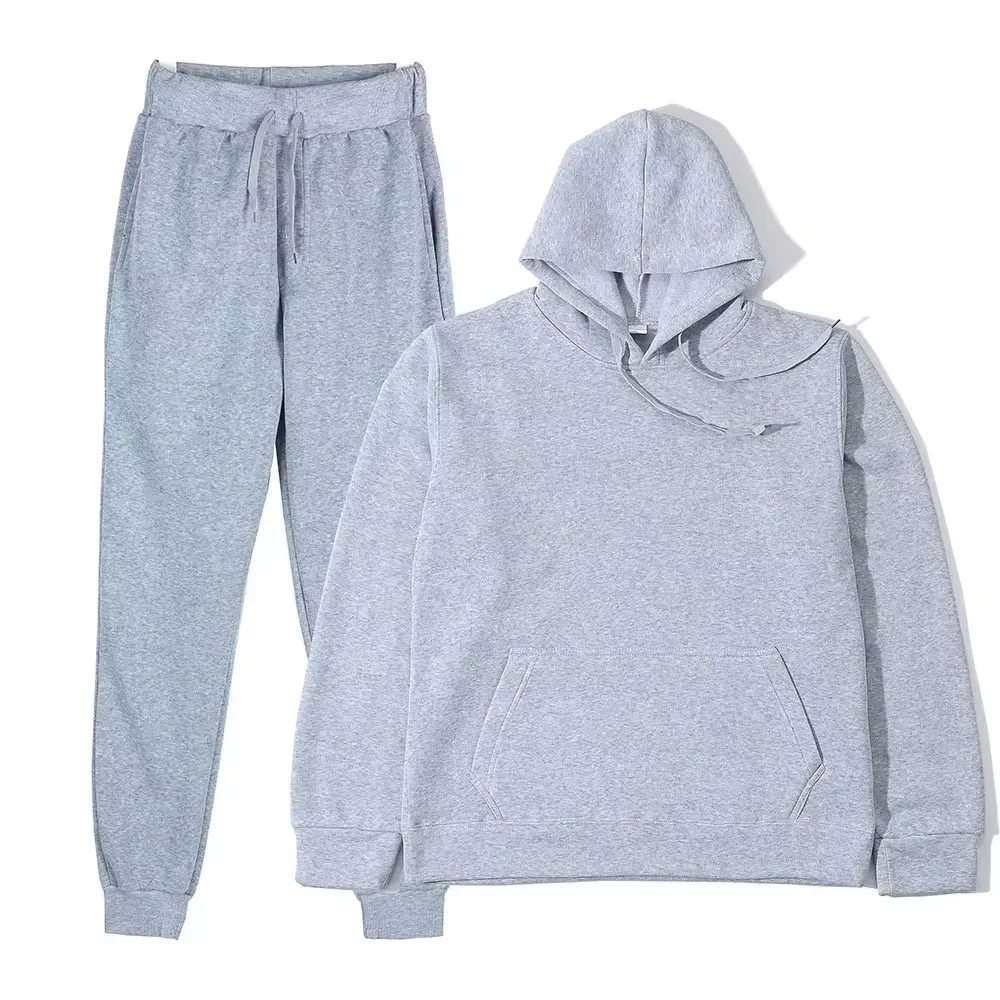 Winter Tracksuit Women Two Piece Set - Oversized Hoodie Sweatpants Solid Color… - Image 9
