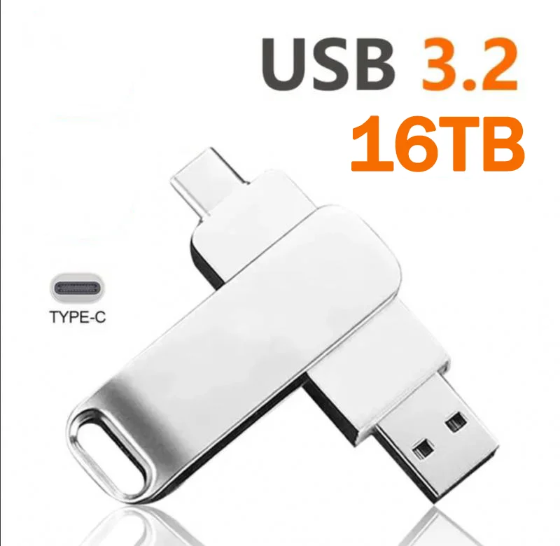 16TB Flash Drive Usb 3.2 Super High Speed Metal Transfer U Disk Pen Drive… - Image 15
