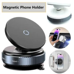 Magsafe Magnetic Vacuum Car Phone Holder, Intelligent Car Mount 360° Rotation…