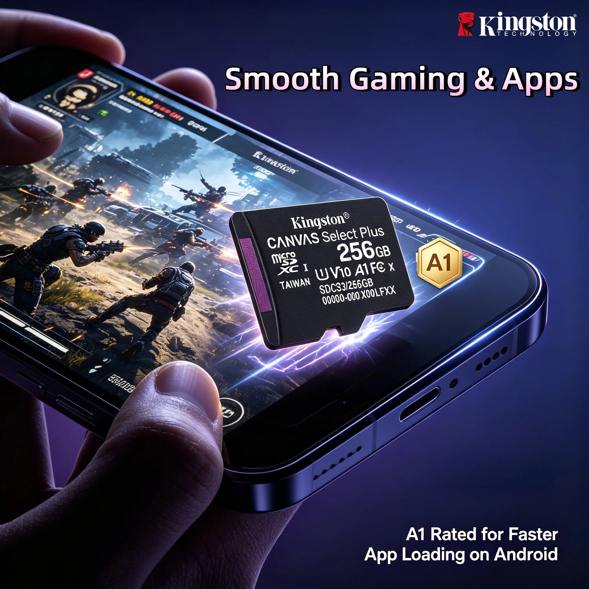 Kingston 64-256GB Micro SD Card, A1 Class 10 UHS-I Memory Card for Android… - Image 4