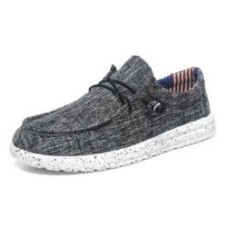 Men's Casual Shoes Lightweight Loafers Soft Man Canvas Shoes Vulcanized Shoes for Men Driving Flat Shoe Slip-on Outdoor Sneakers
