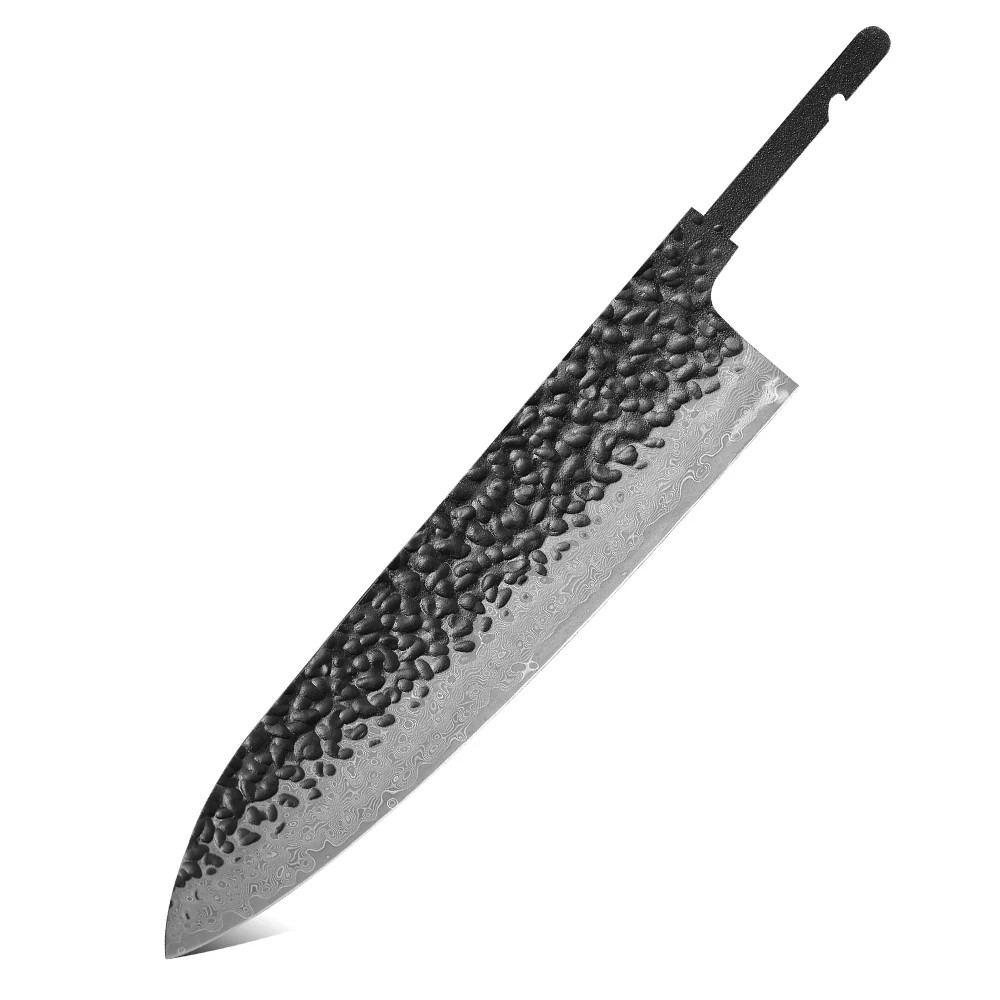 TURWHO 1-10 Pieces Japanese Chef Knife Blank Blade DIY Damascus Steel VG10 Core… - Image 17