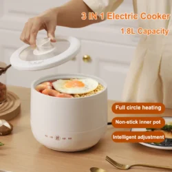 New 1.8 Small Rice Cooker Portable Multi-function Electric Cooker Non-stick Frying…